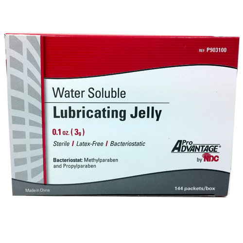 Lubricating Jelly 3 gm Packet Sterile 144 Box